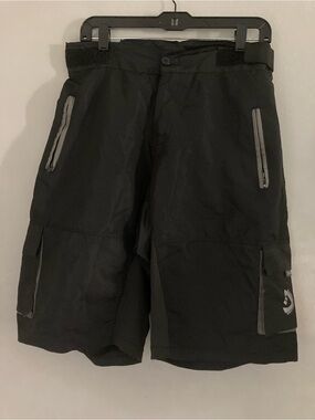 Men's Black Cargo Shorts - Breathable Outdoor Shorts